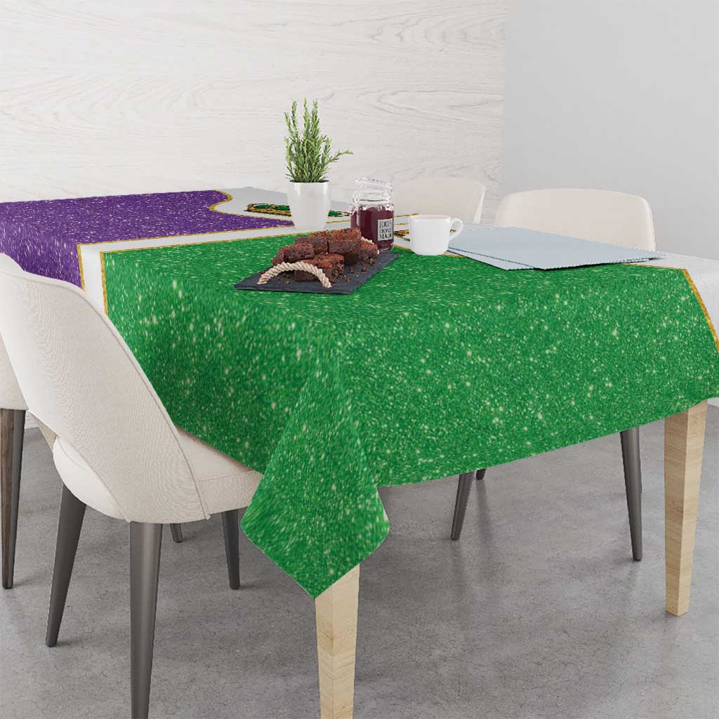 Mardi Gras Crown Tablecloth Western Yoke Glitter Style