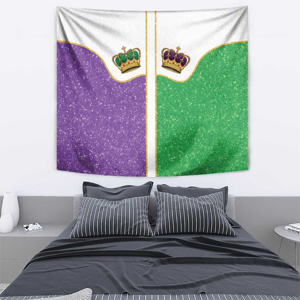 Mardi Gras Crown Tapestry Western Yoke Glitter Style