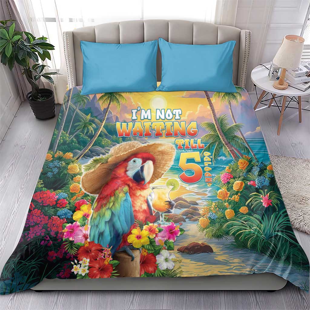 Hawaii Parrot Bedding Set Im Not Waiting Till 5 Oclock