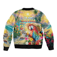 Hawaii Parrot Bomber Jacket Im Not Waiting Till 5 Oclock