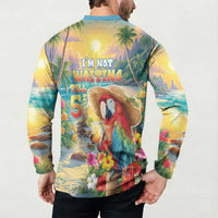 Hawaii Parrot Button Sweatshirt Im Not Waiting Till 5 Oclock