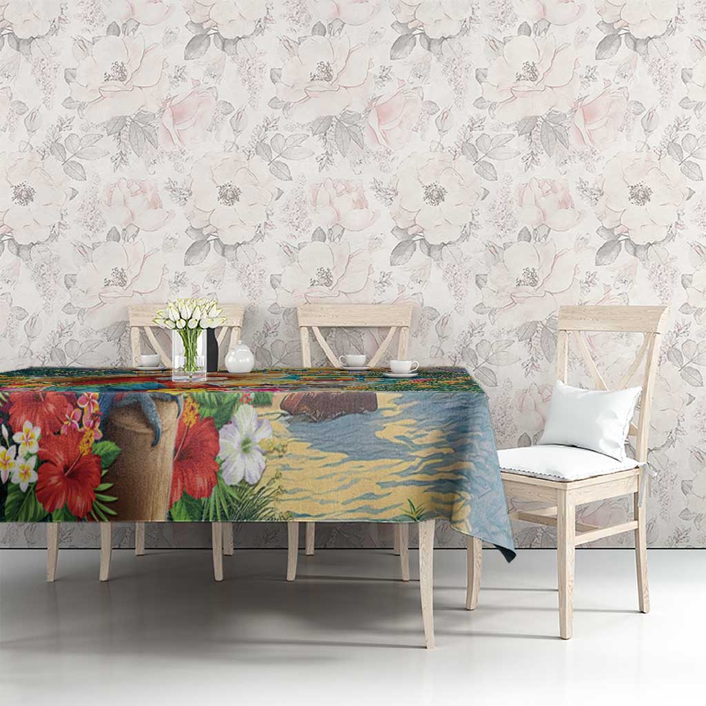 Hawaii Parrot Tablecloth Im Not Waiting Till 5 Oclock