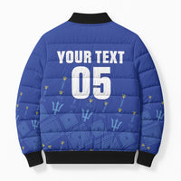 Custom Barbados 2026 Cricket Bomber Puffer Jacket Tridents Rise