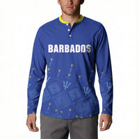 Custom Barbados 2026 Cricket Button Sweatshirt Tridents Rise