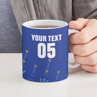 Custom Barbados 2026 Cricket Ceramic Mug Tridents Rise