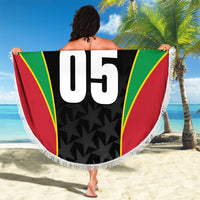 Custom Saint Kitts And Nevis 2026 Cricket Beach Blanket Unique Style