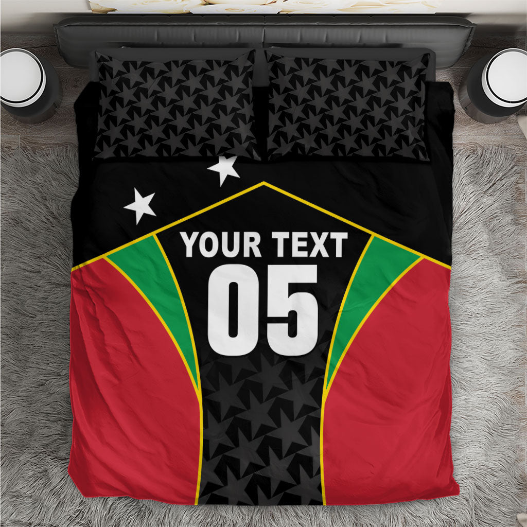 Custom Saint Kitts And Nevis 2026 Cricket Bedding Set Unique Style