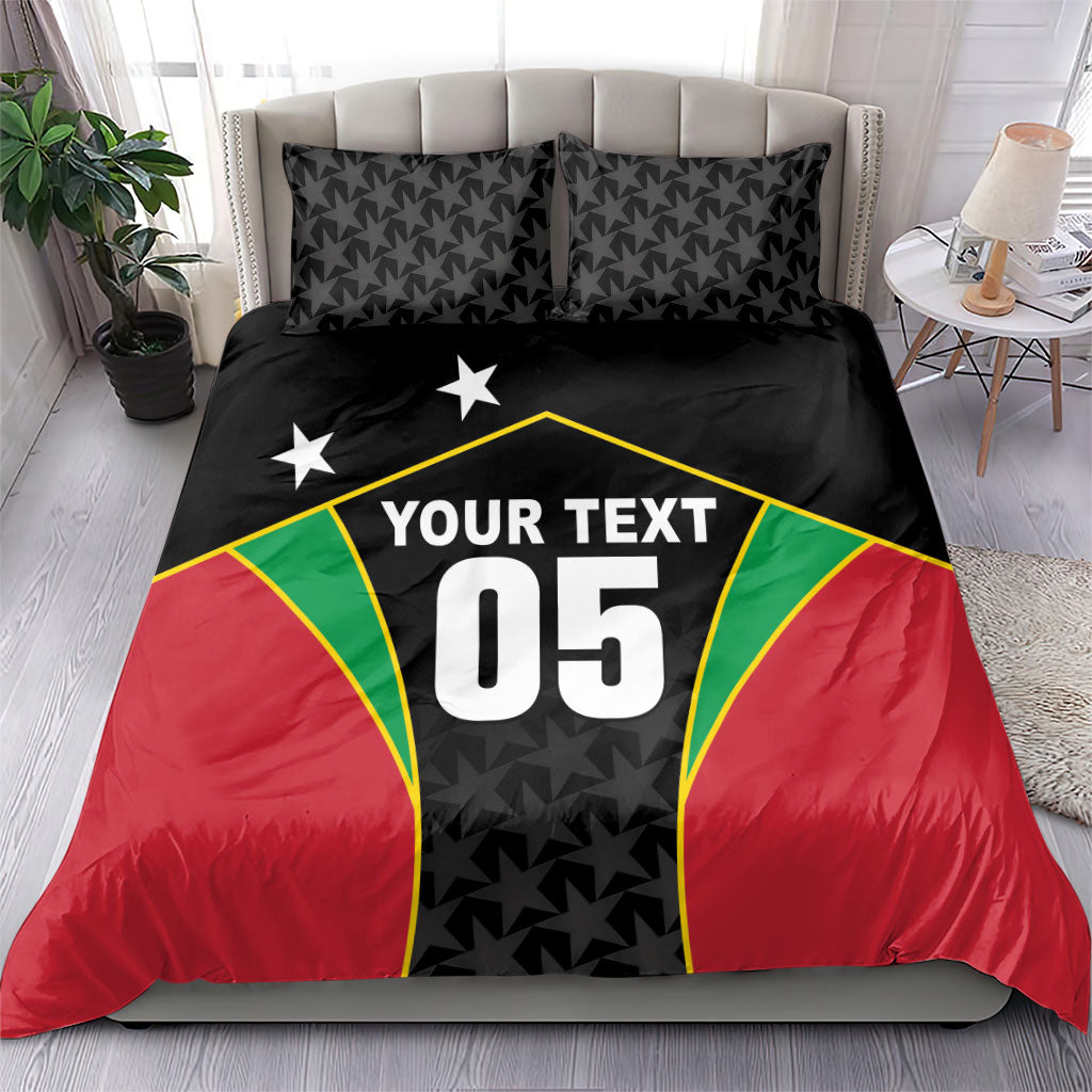 Custom Saint Kitts And Nevis 2026 Cricket Bedding Set Unique Style