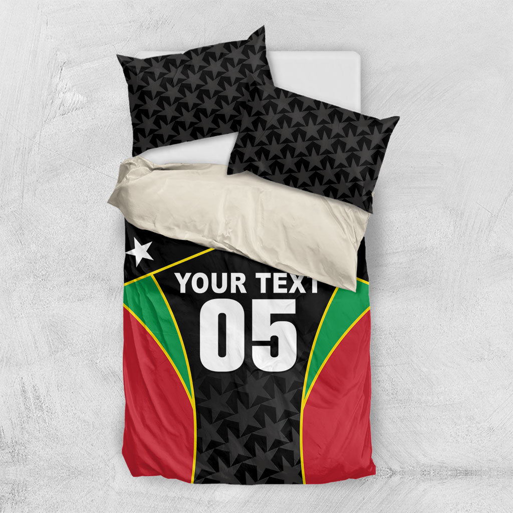 Custom Saint Kitts And Nevis 2026 Cricket Bedding Set Unique Style