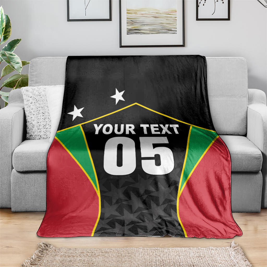 Custom Saint Kitts And Nevis 2026 Cricket Blanket Unique Style