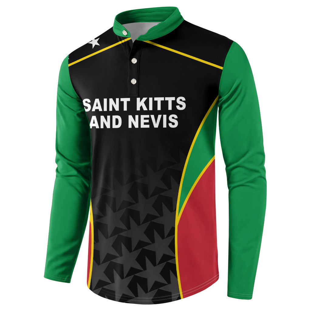 Custom Saint Kitts And Nevis 2026 Cricket Button Sweatshirt Unique Style