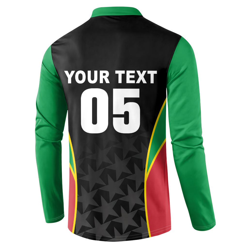Custom Saint Kitts And Nevis 2026 Cricket Button Sweatshirt Unique Style