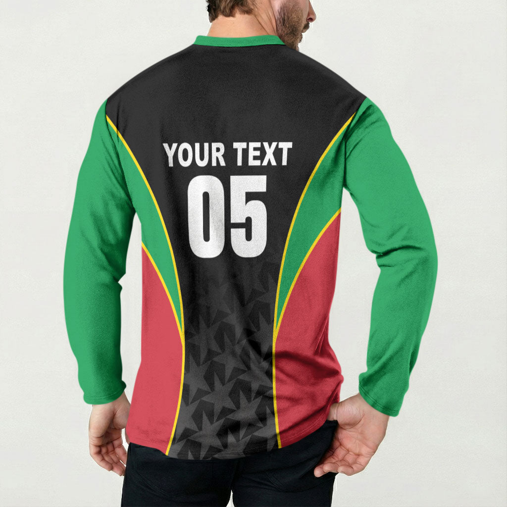 Custom Saint Kitts And Nevis 2026 Cricket Button Sweatshirt Unique Style