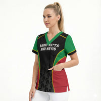 Custom Saint Kitts And Nevis 2026 Cricket Scrub Top Unique Style