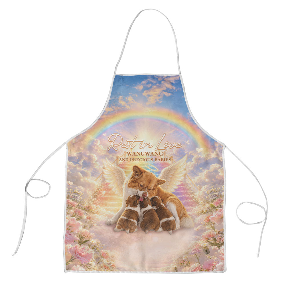 Justice For WangWang Angel Dog Apron Rest In Love