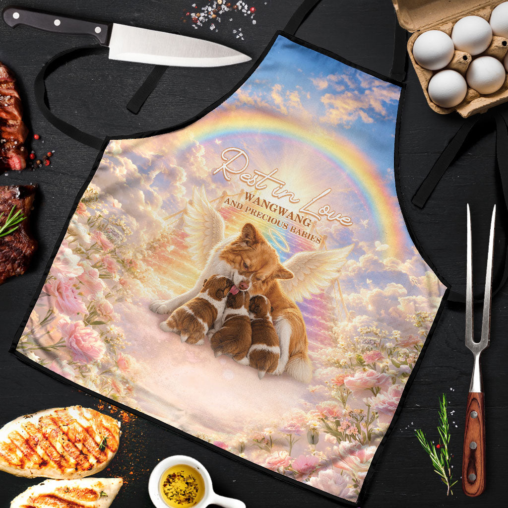 Justice For WangWang Angel Dog Apron Rest In Love