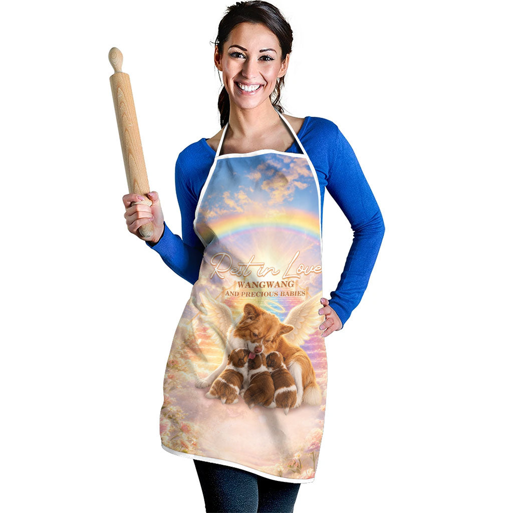 Justice For WangWang Angel Dog Apron Rest In Love