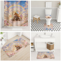 Justice For WangWang Angel Dog Bathroom Set Rest In Love