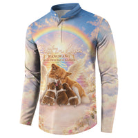Justice For WangWang Angel Dog Button Sweatshirt Rest In Love