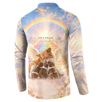Justice For WangWang Angel Dog Button Sweatshirt Rest In Love