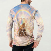 Justice For WangWang Angel Dog Button Sweatshirt Rest In Love