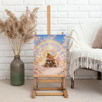 Justice For WangWang Angel Dog Canvas Wall Art Rest In Love