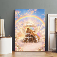 Justice For WangWang Angel Dog Canvas Wall Art Rest In Love