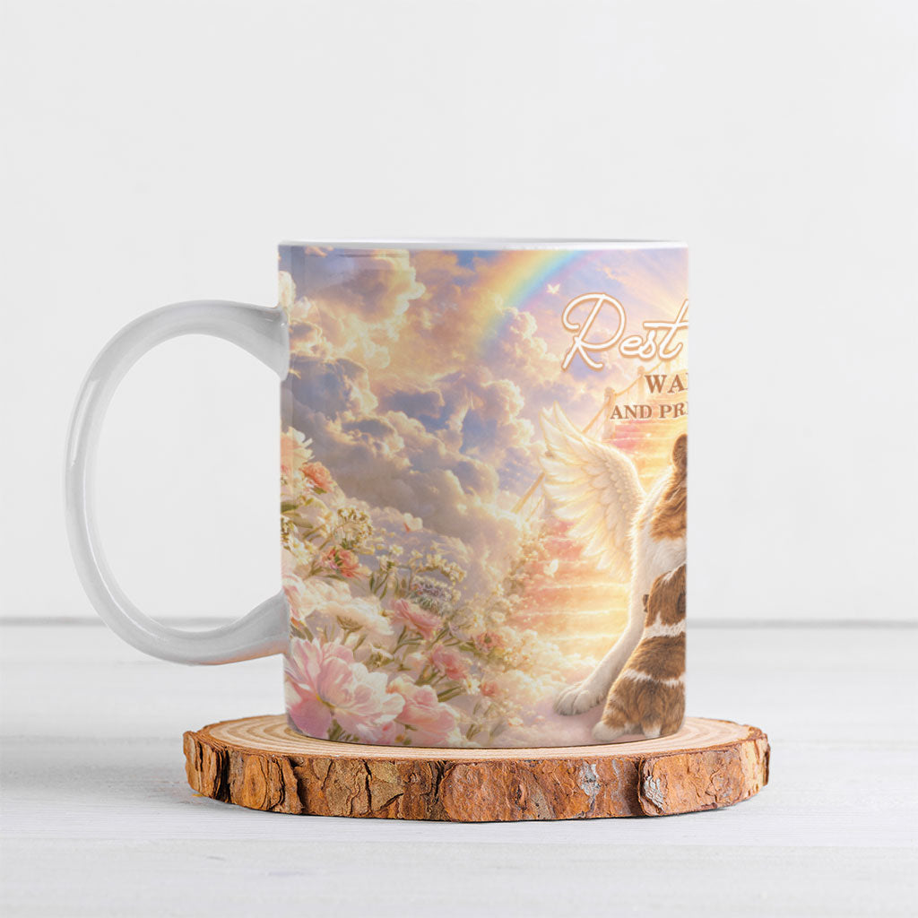 Justice For WangWang Angel Dog Ceramic Mug Rest In Love