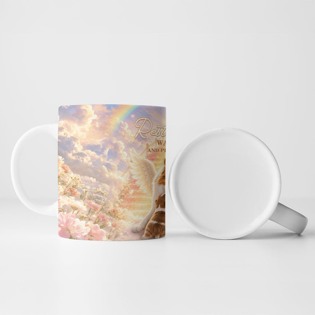 Justice For WangWang Angel Dog Ceramic Mug Rest In Love