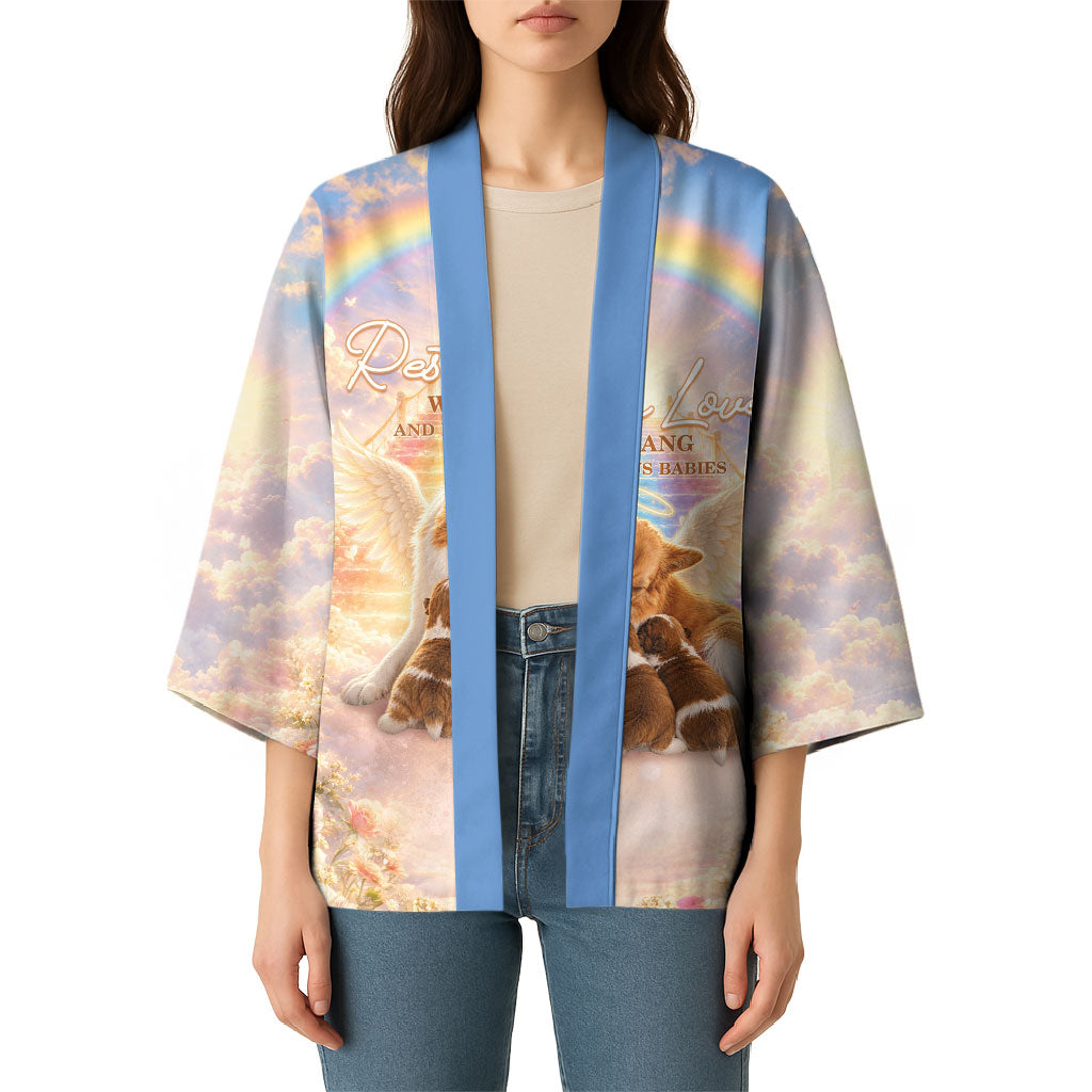 Justice For WangWang Angel Dog Kimono Rest In Love