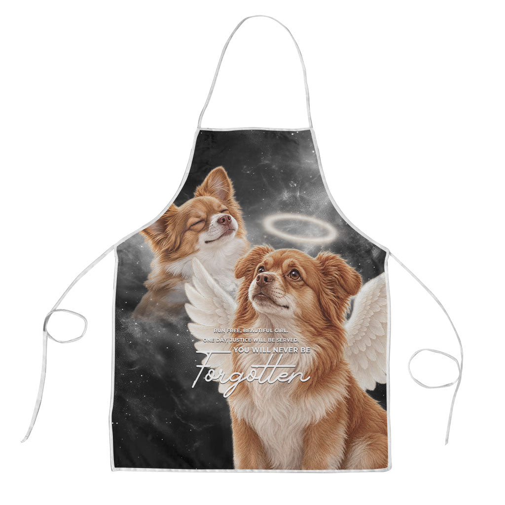 WangWang Angel Dog Remembrance Apron You Will Never Be Forgotten