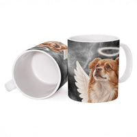 WangWang Angel Dog Remembrance Ceramic Mug You Will Never Be Forgotten