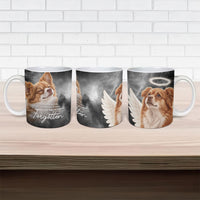 WangWang Angel Dog Remembrance Ceramic Mug You Will Never Be Forgotten