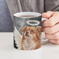 WangWang Angel Dog Remembrance Ceramic Mug You Will Never Be Forgotten