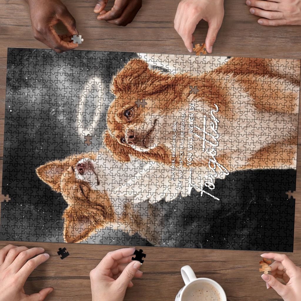 WangWang Angel Dog Remembrance Puzzle You Will Never Be Forgotten