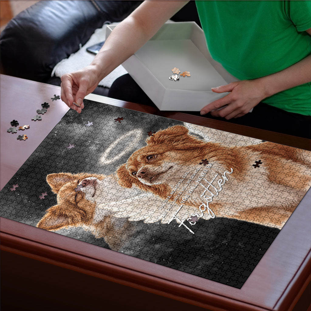 WangWang Angel Dog Remembrance Puzzle You Will Never Be Forgotten