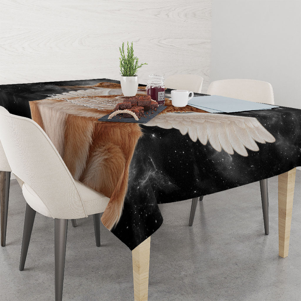 WangWang Angel Dog Remembrance Tablecloth You Will Never Be Forgotten
