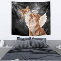 WangWang Angel Dog Remembrance Tapestry You Will Never Be Forgotten