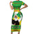 Ethiopia Christmas Short Sleeve Bodycon Dress Melkam Gena Yegena Abat