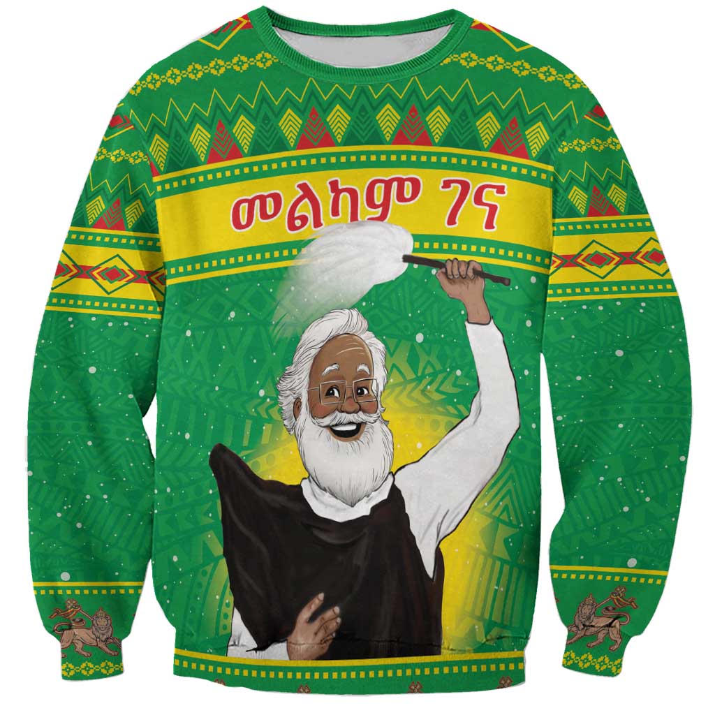 Ethiopia Christmas Sweatshirt Melkam Gena Yegena Abat