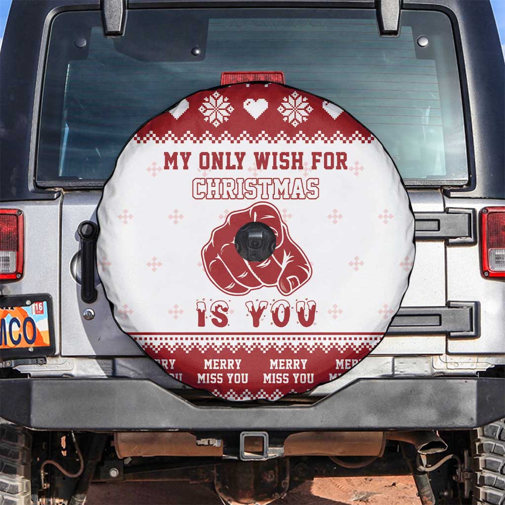 Romantic Christmas Spare Tire Cover My Only Wish For Xmas Is You LT05 - Wonder Print Shop