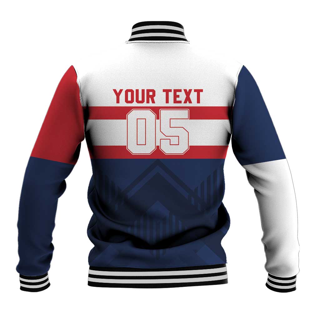 France Rugby Custom Baseball Jacket Go Les Bleus Simple Style - Wonder Print Shop