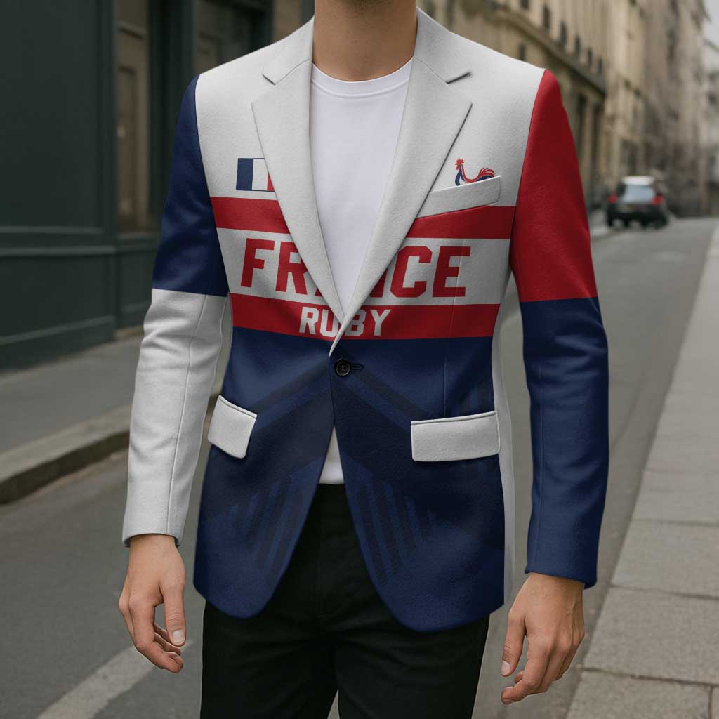 France Rugby Custom Blazer Go Les Bleus Simple Style - Wonder Print Shop