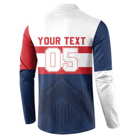France Rugby Custom Button Sweatshirt Go Les Bleus Simple Style - Wonder Print Shop