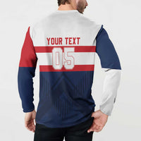France Rugby Custom Button Sweatshirt Go Les Bleus Simple Style - Wonder Print Shop