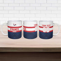 France Rugby Custom Ceramic Mug Go Les Bleus Simple Style - Wonder Print Shop
