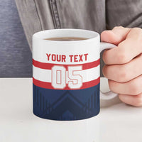 France Rugby Custom Ceramic Mug Go Les Bleus Simple Style - Wonder Print Shop