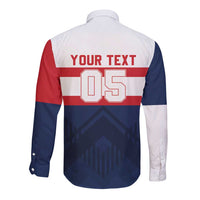 France Rugby Custom Long Sleeve Button Shirt Go Les Bleus Simple Style - Wonder Print Shop
