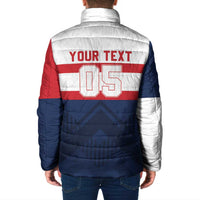 France Rugby Custom Padded Jacket Go Les Bleus Simple Style - Wonder Print Shop