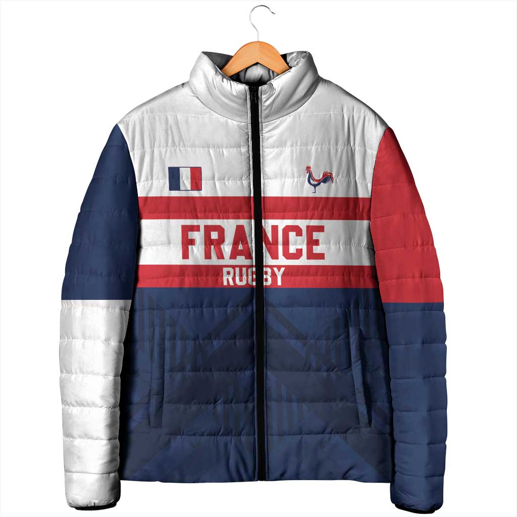 France Rugby Custom Padded Jacket Go Les Bleus Simple Style - Wonder Print Shop